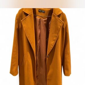Elegant Orange Women's Coat